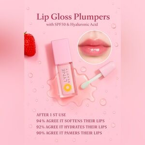 Lip Gloss Plumper – Lyne Beauty (Hyaluronic & SPF50)